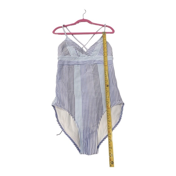 Vineyard Vines Blue and White One Piece with Sweetheart Neckline size XXS - Picture 4 of 8